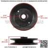 Шкив шпинделя деки для John Deere 140 314 316 317 318 322 330 332 420 50 дюймов Кол-во 3 - Image 2
