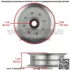 Большой натяжной шкив палубы для трактора John Deere 145 D170 100 серии, кол-во 2 - Image 2