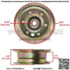 Натяжной шкив для мастера Husqvarna LT152 LT154 LT1597 LT1942 LT19538 LT2223 - Image 2