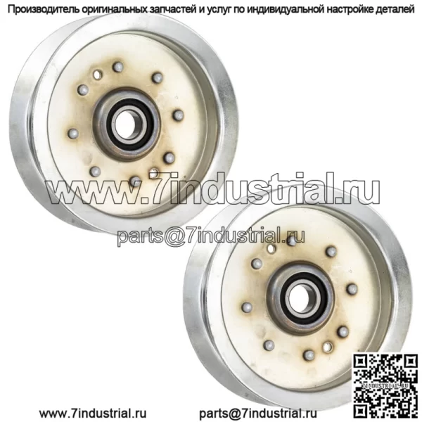 Комплект плоских натяжных шкивов для John Deere L120 L130 L100 L110 L118 L111 D140, 2 шт.