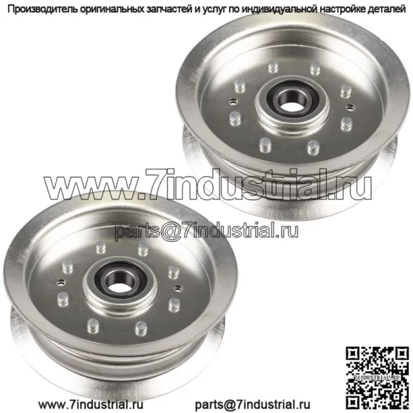 Комплект плоских натяжных шкивов для John Deere L120 L130 L100 L110 L118 L111 D140, 2 шт. - Image 2