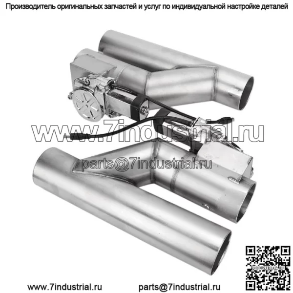 Модификация автомобиля, выхлопная труба из нержавеющей стали, Y-образный выпускной клапан, электрическое управление, изменение звука, пульт дистанционного управления, регулируемый одиночный клапан, 2 комплекта - Image 2
