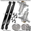 2 лезвия шкива шпинделя для Husqvarna LS2042 2246 2348 XLS2146 2346 GxLS2354