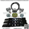 L120 L130 L2048 L2548 КОМПЛЕКТ ДЕТАЛЕЙ ДЛЯ ДЕКИ 48-ДЮЙМОВОЙ КОСИЛКИ ШПИНДЕЛИ, ЛЕЗВИЯ, РЕМНИ, НАПРАВЛЯЮЩИЕ КОЛЕСА