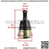 2 передних кулака нижний верхний шаровой шарнир для газа John Deere Xuv Gator 625I 825I - Image 2