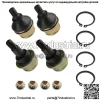4 передних нижних верхних шаровых шарнира для John Deere XUV560E XUV590E XUV590M