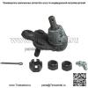 K500069 Передний правый нижний шаровой шарнир подвески для Honda Civic - Image 2