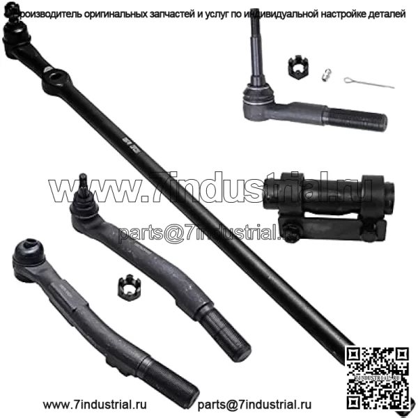 Комплект передней подвески из 11 предметов для 4WD 2005 2006 2007 Ford F-250 F-350 Super Duty, шаровые шарниры, стабилизаторы поперечной устойчивости, внешние рулевые тяги, тяговые тяги, замена регулировочной втулки - Image 2