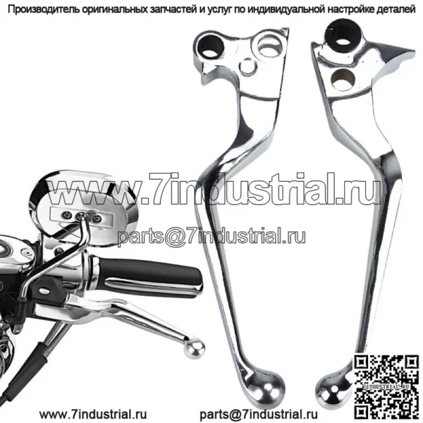 НОВЫЕ хромированные рычаги ручного тормоза для Harley Sportster SOFTAIL FLSTN