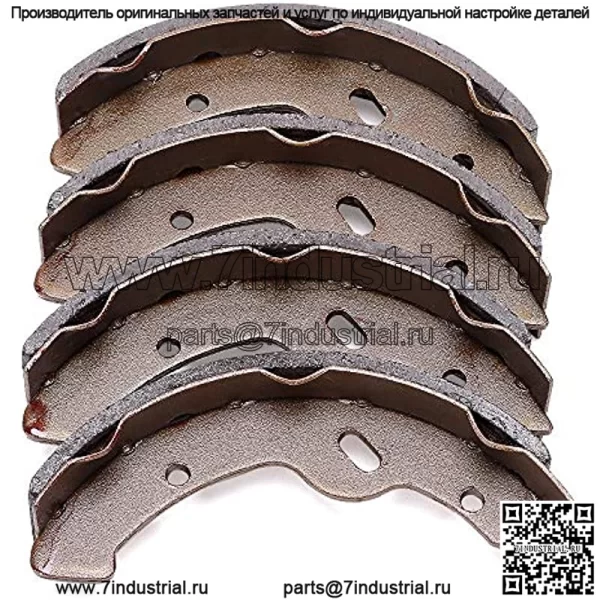 Тормозные колодки для гольф-мобиля EZGO TXT (1997-2009.5)/ RXV Gas 2008-Up/Yamaha G14, G16, G19, G22 1994-2006/ Workhorse 1996+ 27943G01, 27945G01, 70794G01, 70795G01 - (4 коротких) - Image 3