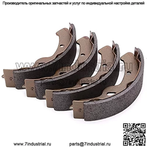 Тормозные колодки для гольф-мобиля EZGO TXT (1997-2009.5)/ RXV Gas 2008-Up/Yamaha G14, G16, G19, G22 1994-2006/ Workhorse 1996+ 27943G01, 27945G01, 70794G01, 70795G01 - (4 коротких) - Image 4