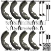 Комплект тормозных колодок передние и задние для Kawasaki Mule 600 610 SX KAF400 2005-2022 гг., OEM#41047-0001 41047-1052 41047-7501