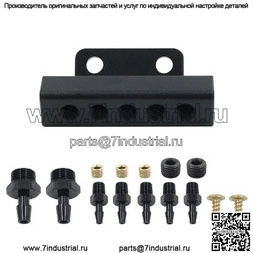 Автомобильный модифицированный предохранительный клапан турбонаддува для улучшения вакуума впускного коллектора, 5-портовый адаптер, вакуумный коллектор