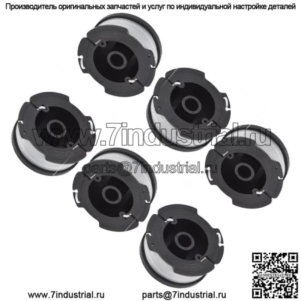 6 катушек лески для Black & Decker NST1118 NST2118 LST220 LST300 LST400 30 футов