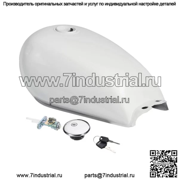 Топливный бак мотоцикла Универсальный ретро-модифицированный топливный бак Prince GN125 с крышкой топливного бака, масляным переключателем - Image 2