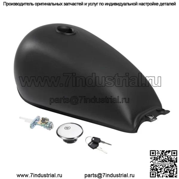 Топливный бак мотоцикла Универсальный ретро-модифицированный топливный бак Prince GN125 с крышкой топливного бака, масляным переключателем - Image 3