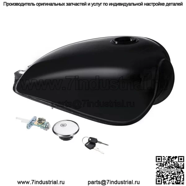 Топливный бак мотоцикла Универсальный ретро-модифицированный топливный бак Prince GN125 с крышкой топливного бака, масляным переключателем - Image 4