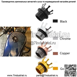 Подходит для Harley 883 XL1200 48 72 soft Tail Fat Boy Dana Crown, крышка топливного бака, модификация с ЧПУ