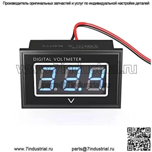 Цифровой измеритель напряжения/вольтметр для гольф-кара, 0,56 дюйма, светодиодный индикатор заряда батареи, вход 24 В ~ 96 В, универсальный для клубного автомобиля EZGO Yamaha, грузовика, лодки, скутера, ATV UTV