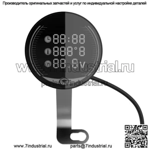 Тайвань аксессуары для электромобилей для мотоциклов, вольтметр, датчик температуры, модифицированный 9-24 В, электронный ЖК-дисплей, номер напряжения