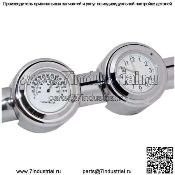 Мотоциклетные пылезащитные кварцевые часы с ручкой из алюминиевого сплава, светящийся график для мотоцикла, универсальные часы на руле автомобиля с температурой автомобиля
