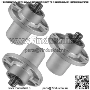 Узел с 3 шпинделями подходит для деки Hustler Raptor SD SDX 36, 42, 48, 54, 60 дюймов 601804