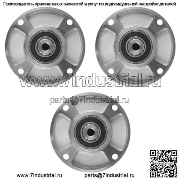 Узел с 3 шпинделями подходит для деки Hustler Raptor SD SDX 36, 42, 48, 54, 60 дюймов 601804 - Image 5