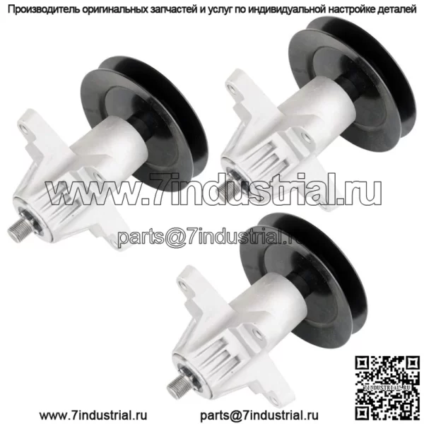 3 шпинделя в сборе с болтом шкива для Troy Bilt MTD 918-05137 618-05137 285-157 - Image 2