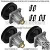 3-х шпиндельная сборка, 46-дюймовая дека для MTD Cub Cadet 918-04123B 618-04123B 61804123B