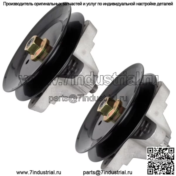 2 шпинделя в сборе со шкивом для MTD Cub Cadet Troy Bilt 618-0565 918-0565 285105 - Image 3