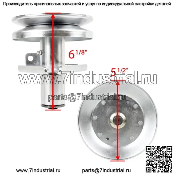 Узел шпинделя подходит для John Deere LT133 LT150 LT155 LT160 LT166 AM128048 38-дюймовой деки - Image 3