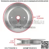 2 шпинделя в сборе со шкивом для Husqvarna Craftsman 285-585 532187292 587819701 - Image 3