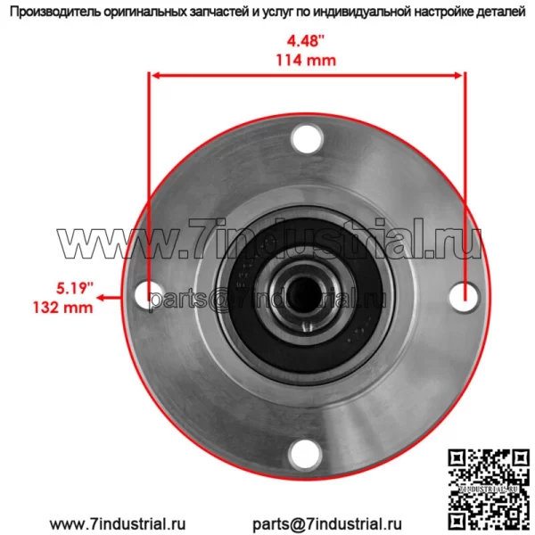 3 шпинделя в сборе для деки Bad Boy MZ 54 дюйма 2013-2022 гг. - Image 3