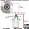 3-х шпиндельный узел подходит для Hustler FasTrak Zero Turn FasTrak SD 783506 8011793 - Image 2