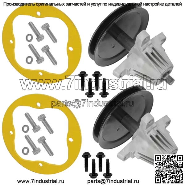 2 шпинделя в сборе с кольцом деки для MTD 918-04865A 918-04636A 918-04865 285-847 - Image 4