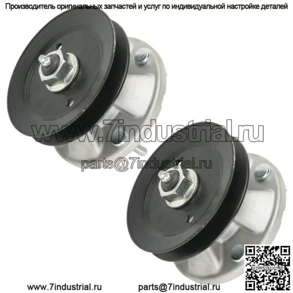 2 шпинделя в сборе с болтом шкива для John Deere GT235E GT245 X324 Am126418 - Image 2