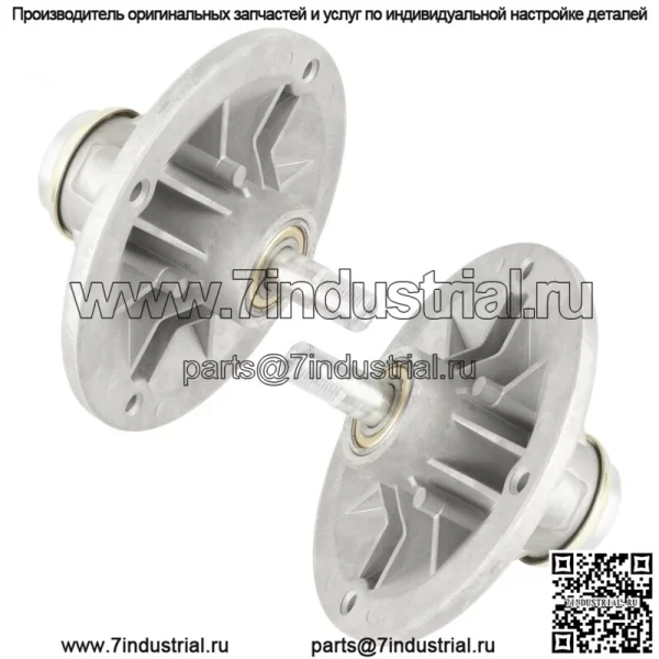 2 шпинделя в сборе подходят для Toro TimeCutter ZX440 ZD380 88-4510 80-4341, длинный вал