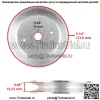 шпинделя и шкив для Husqvarna YTH 180 954140010E 46-дюймовая дека 1998-06 гг. - Image 4
