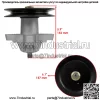 2 шпинделя в сборе с кольцом палубы для MTD 918-04456B 918-04456 918-04461A 618-00456A - Image 2