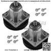 2 шпинделя в сборе для MTD Cub Cadet Toro Oregon 1120311 285861 82-515 285-113 - Image 3
