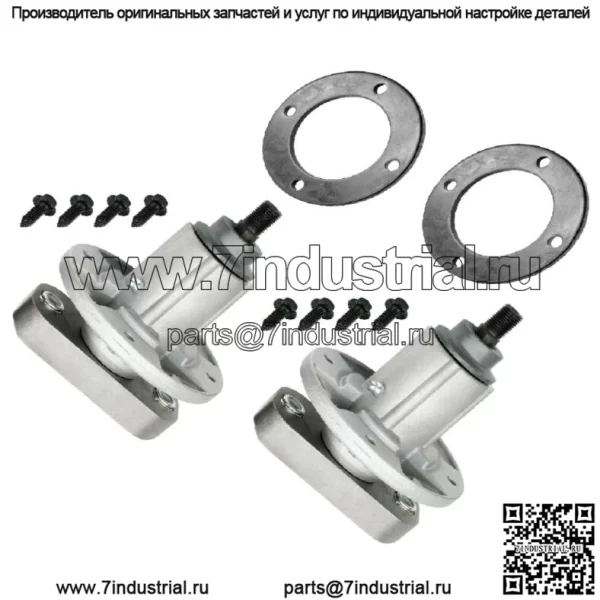 2 узла шпинделя с кольцом для деки John Deere Gy20785 Gy20050 42 дюйма, 44 дюйма, 46 дюймов, 48 дюймов