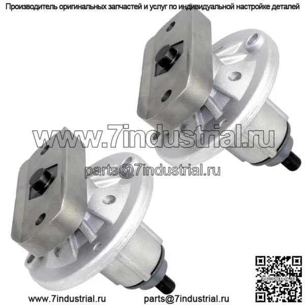 2 узла шпинделя с кольцом для деки John Deere Gy20785 Gy20050 42 дюйма, 44 дюйма, 46 дюймов, 48 дюймов - Image 4