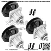 3 шпинделя в сборе с болтом для Cub Cadet 618-0660B 918-0660B 918-0625 618-0625 - Image 4