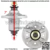 3 шпинделя в сборе с кольцом для John Deere Gy20454 Gy20867 Gy20962 Gy21098 285-851 - Image 2