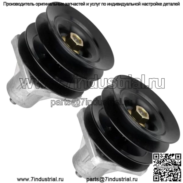 2 шпинделя в сборе с болтом шкива для MTD Cub Cadet 918-0241B 918-0431B 285-112 - Image 3