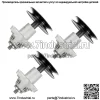 3 комплекта шпинделя в сборе со шкивом для MTD Cub Cadet 618-0671D 618-0671B 618-0671A - Image 4
