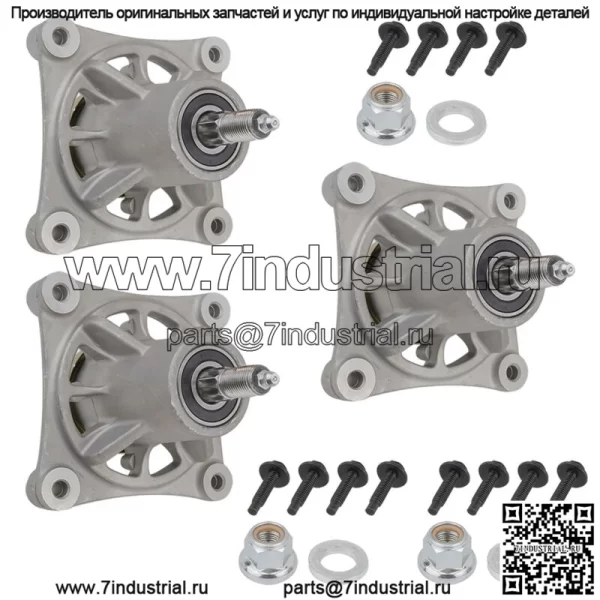 3 шпинделя в сборе. Для Husqvarna AYP Electrolux Craftsman 48 дюймов 532174356 539107515