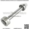 Вал шпинделя с гайкой подшипника для Husqvarna LTH120 LTH125 LTH130 LTH145 532137646 - Image 3