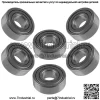 6 подшипников шпинделя для John Deere JD9296 JD9239 0,75x1,78x0,625, новый