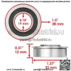 Подшипник переднего колеса подходит для John Deere AM127304 AM35443 AM118315 - Image 2